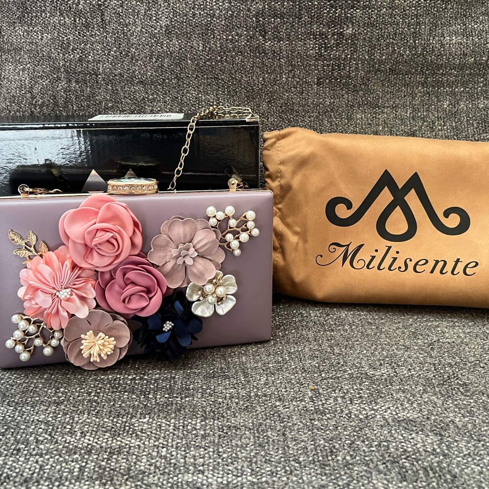 Silk Flower Clutch